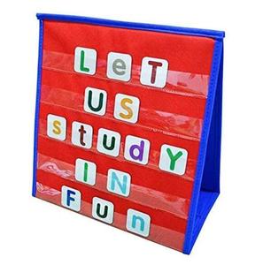 Wholesale Foldable Multifunction Double-Sided 12x13" Polyester American Style <b>Tabletop</b> Pocket Chart Five Layers Wall <b>Storage</b> for - Product Image 4