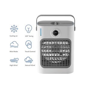 Petit <span class=keywords><strong>climatiseur</strong></span> d'air domestique, ventilateur, refroidisseur d'eau 700 ml, poignée portable, petit ventilateur électrique <span class=keywords><strong>avec</strong></span> glaçons - Product Image 1