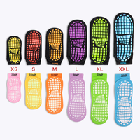 Chaussettes de yoga antidérapantes, chaussettes absorbantes avec grip antidérapant pour enfants, femmes et hommes