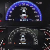 Dashboard Menampilkan Delapan Sensor Parkir Ultrasonik Untuk Toyota Prado & Corolla Cross 2018-2026