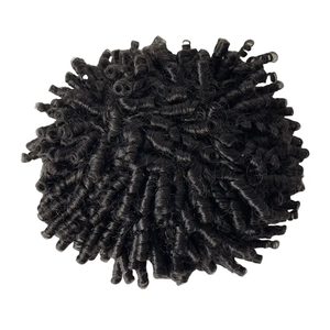 Peluca de Cabello Humano Remy Afro Rizado Africano de 15 mm <span class=keywords><strong>para</strong></span> Hombre, <span class=keywords><strong>con</strong></span> Base de PU de Piel Delgada, <span class=keywords><strong>para</strong></span> Pegar - Product Image 6