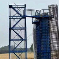 Cage d'échelle de sécurité modulaire en acier WACO pour la construction de ponts, vente directe d'usine
