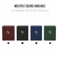 Boîtes rigides mates de luxe personnalisées avec logo, grandes, 2 mm, noires, pliables, jetables, avec fermeture magnétique, pour chaussettes et fourrures