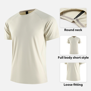 Nuova T-shirt in Seta Ghiaccio 2024, Asciugatura Rapida, Polylon Multicolore, Manica Corta Estiva, Taglia Grande, Comoda per <span class=keywords><strong>Sport</strong></span> e Tempo Libero - Product Image 3