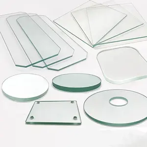 High Temperature Clear Float Borosilicate 3.3 Low Iron Panel Float Tempered Glass Disc For Lighting