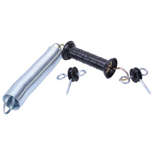 Kit de poignée de portail à <span class=keywords><strong>ressort</strong></span> pour clôture électrique galvanisée HPSFENCE, ensemble de portails extensibles pour clôture de pâturage agricole pour bovins et chevaux - Product Image 1