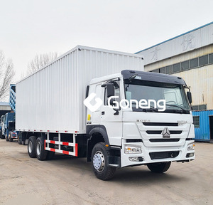 Camion de fret lourd 8x4 Howo Sinotruk d'occasion 50 40 tonnes Shacman Van Box Cargo Truck - Product Image 3