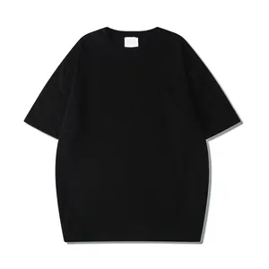 Garments Factory Oem Odm Short Sleeve Summer Men Shirt Stylish Black Cotton T Shirts for Men