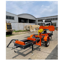 Scie à ruban en bois diesel QNR Scierie portable Scie chinoise