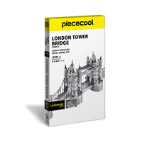 Rompecabezas Metálico 3D del Puente de la Torre de Londres de Piececool, Kit de Modelo para Ensamblar, Manualidad Educativa para Adultos, Regalo