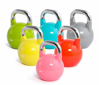 Kettlebell pour la musculation à domicile, équipement d'entraînement de force commercial, kettlebell recouvert de caoutchouc pour centre de remise en forme, club