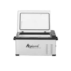 Alpicool C series ตู้เย็นขนาดเล็ก 25 ลิตร 12v แอพอัจฉริยะควบคุมตู้เย็นในรถยนต์พลังงานแสงอาทิตย์สําหรับตู้เย็นกลางแจ้งตู้แช่แข็งคําสั่งผสม