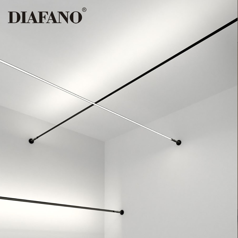 Minimalist Skyline Linear Light Sconce DIY Led Wall Washer Light Ceiling Tracklight Creative Steel Aisle COB Led Strip Lights