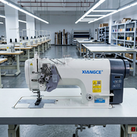 Machine à coudre industrielle à double aiguille à angle droit réversible à entraînement direct par ordinateur à grande vitesse CP-875D