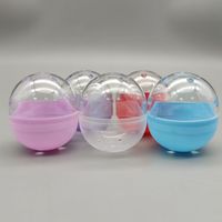 Vente en gros OEM de capsules vides en plastique PP translucide couleur macaron 50*57mm pour distributeur automatique