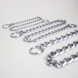 Modernes Edelstahl-Haustier halsband Robustes Eisen-Hunde katzen halsband mit personal isierter Ketten dekoration Weich und für das Training beim Gehen - Product Image 3