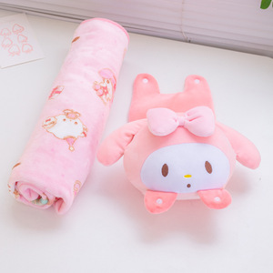 Manta Enrollable <span class=keywords><strong>de</strong></span> Peluche Botu Hot Kawaii Sanrioed, Manta <span class=keywords><strong>de</strong></span> <span class=keywords><strong>Anime</strong></span> Melody Cinnamon, Suave y Linda, Manta <span class=keywords><strong>de</strong></span> Viaje Portátil para Muñecas - Product Image 4