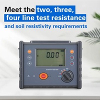 Testeur numérique de résistance de terre 2-3 fils 0-30KOhm, résistivité du sol 600V, 500 données, alarme USB, OEM