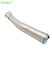 Handpiece gigi cincin biru, 1:1 semprot Dental LED antar air sudut kontra listrik tombol tekan kecepatan rendah serat optik turbin
