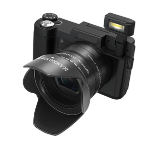 Premium Retro Style Digital Camera, 5K High Definition Pixel, 40X Super Zoom, 180° Rotatable Display, Pop-up Flash, 4K Video Rec - Product Image 1