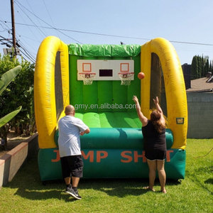 Gioco Arcade di <span class=keywords><strong>Basket</strong></span> Gonfiabile GMY Nero e Arancione, Attrezzatura da Parco <span class=keywords><strong>Giochi</strong></span>, <span class=keywords><strong>Giochi</strong></span> Interattivi all'Aperto per Adulti - Product Image 6