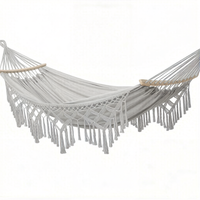 Hamac double moderne de style bohème en tissu, balançoire pour l'extérieur, capacité de 300 lb
