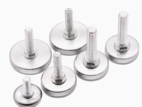 Pieds de meubles réglables en acier inoxydable pour tables, canapés, armoires, chaises – Rehausseurs de pieds réglables avec base à vis pour nivellement