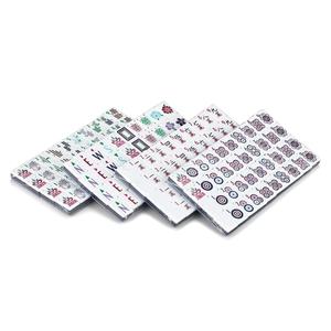 Jeu de <span class=keywords><strong>Mahjong</strong></span> Américain Bleu de Luxe Moderne en Acrylique à 4 Couches Anti-Décoloration, Gravure Laser, Tuiles de <span class=keywords><strong>Mahjong</strong></span> et de Poker, Vente Chaude - Product Image 5