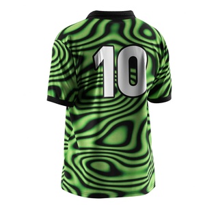 Camiseta de Fútbol con Cuello Polo de un Solo Botón para Entrenamiento, Tejido de Secado Rápido, Malla Transpirable y Diseño de Paneles Personalizables - Product Image 6