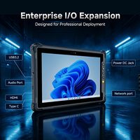 Tablette industrielle Windows 11 Pro 10,1 pouces, idéale pour les entrepôts, les sols d'usine, les chantiers et les opérations sur le terrain, Intel N150