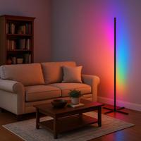 Lámparas de Pie de Esquina Inteligentes LED RGB Modernas para Decoración del Hogar con Clasificación IP65 Iluminación Interior con Soporte y Luz Decorativa