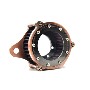 Kit de filtro de aire transparente de cobre CNC para motocicleta Harley XL883 XL1200 X48, limpiador de aire retro vintage - Product Image 1