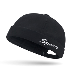 Cappello da Marinaio Vintage di Alta Qualità, Regolabile, con Visiera Arrotolata, Pompon, Ricamo 3D Personalizzato, 6 Pannelli, Stile Trilby - Product Image 1