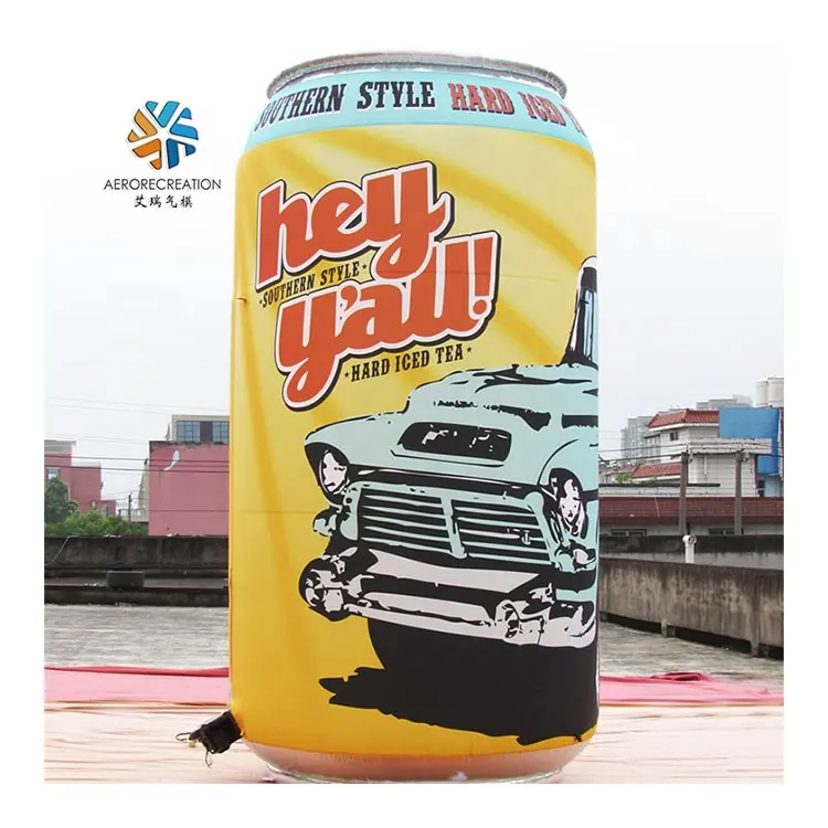Factory Customized Inflatable Can Bottle Advertising Inflatables Top Quality Can Shape For Sale