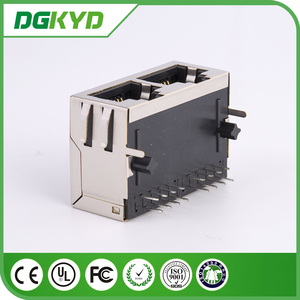 Ağ Modüler Konektörü 1X2 Çift Bağlantı Noktalı 8P8C 6P6C Ethernet Dişi RJ12 RJ45 Jak LED'siz - Product Image 4