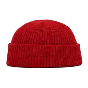 Gorro de Invierno Unisex de Punto Cálido de Color Sólido sin Borde, Gorro de Hip Hop Urbano con Bordado 3D - Product Image 6