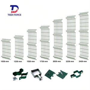 Ngoài Trời Vườn Tam Giác Uốn V Lưới 3D Hàng Rào Cong Ba Lan Cứng Nhắc Mạ Kẽm Sắt Kim Loại Hàn Dây Thép Lưới Bảng Điều Chỉnh 3D Hàng Rào - Product Image 3