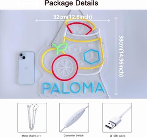 Letrero de neón <span class=keywords><strong>Paloma</strong></span>, luces de neón decoración de arte de pared colgante para restaurantes mexicanos tienda luz de neón personalizada - Product Image 5