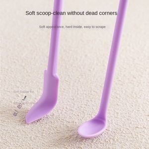Mini <b>Silicone</b> Double-headed Small Spatula Cosmetic <b>Silicone</b> Scoop Dispenser Small Spoon <b>Tool</b> for Lotion/Mask & Kitchen - Product Image 5