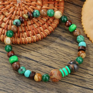 Tenis de mesa para hombre negro "8" pulseras con cuentas cruzadas turquesa cuentas de <span class=keywords><strong>coco</strong></span> pulseras de Yoga elásticas regalo para él papá hijo hermano - Product Image 5