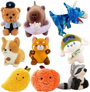 En gros, Peluches super douces au design créatif, motif tasse de thé au lait perlé, avec dégradé de couleurs fruitées, mignonnes, pour anniversaire, PP - Product Image 3
