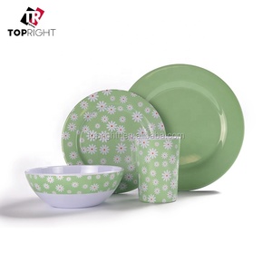 16 Piece Camping Caravan <strong>Picnic</strong> Plates Cups Bowls <strong>Melamine</strong> Plastic Dinner <strong>Set</strong> - Product Image 2