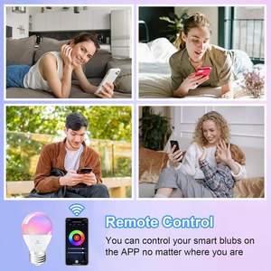 Ampoule LED intelligente Antela E27 4,9W RGB à intensité variable avec contrôle Wi-Fi via application pour la domotique - Product Image 2