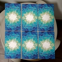Jeu de cartes Oracle personnalisé 350 g/m² avec impression effet ombre, cartes douces au toucher en velours à reflets, avec boîte magnétique et bords dorés