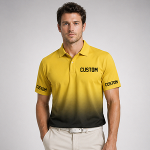 Camiseta Polo para Hombre, con Logotipo Personalizado, Color Degradado, Uniforme Transpirable, Ropa de Trabajo - Product Image 3