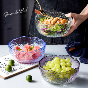 Ciotola Creativa per Dessert e Frutta <span class=keywords><strong>da</strong></span> <span class=keywords><strong>Bar</strong></span> e KTV, Design a Martello, Ciotola per Insalata in Vetro Giapponese Grande - Product Image 5