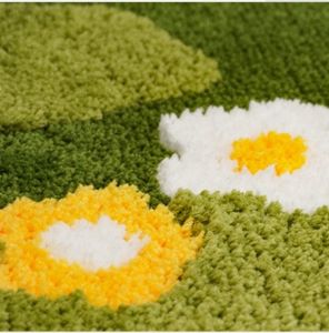 DaiRui Flocado Alfombra de baño Dormitorio Alfombra de sala de estar con mechones Alfombra de musgo tejida a máquina - Product Image 2
