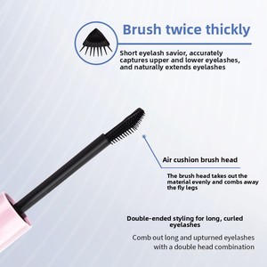 Sérum double embout Barbell pour <span class=keywords><strong>cils</strong></span> longs, recourbés, résistants à l'eau et à la transpiration, sans sensation <span class=keywords><strong>de</strong></span> brûlure, allongeant, longue tenue, épaississant, pour femmes - Product Image 4