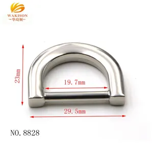 20 mét Logo D Ring Nickel mạ Túi xách biểu tượng tùy chỉnh D Ring cho Túi dây đeo