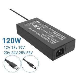 Ac To Dc Power Supply 12v 24V 5A 36V 3.33A With Logo 25V 4.8A Supply 19V 6.32A Usb-C 20V 6A Best Desktop Laptop Universal ROHS